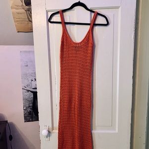 Long Swim Suit Knit Cover Up